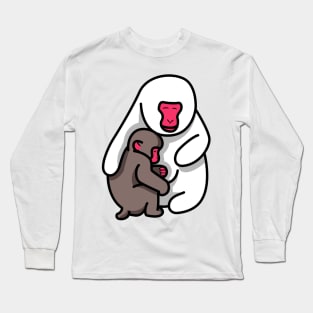 Monkeys snow Long Sleeve T-Shirt